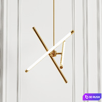 Hanging designer lamp Karol from Romatti 3D Model Vray