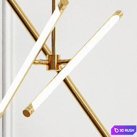 Hanging designer lamp Karol from Romatti 3D Model Vray