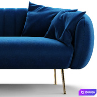 Cult Living Effie Sofa 3D Model Vray, Corona