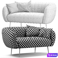 Cult Living Effie Sofa 3D Model Vray, Corona