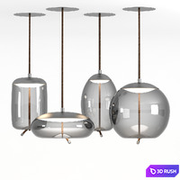 Brokis Knot Pendant Lamps 3D Model Vray