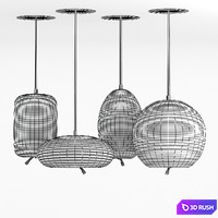 Brokis Knot Pendant Lamps 3D Model Vray