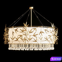Hanging chandelier Marijuana Tredici 3D Model Corona