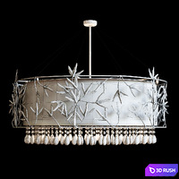 Hanging chandelier Marijuana Tredici 3D Model Corona
