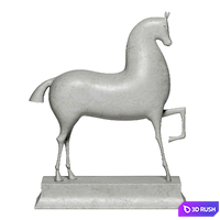 Sculpture Horse 3D Model Corona