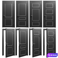 Doors Bianco 3D Model Vray