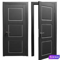 Doors Bianco 3D Model Vray