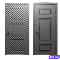 Doors Bianco 3D Model Vray