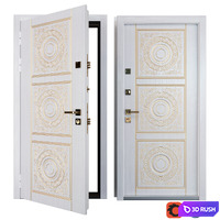 Entrance metal door of Bezha 6 (Your Frame) 3D Model Vray, Corona