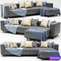 MODERN CORN SOFA 02 3D Model Vray