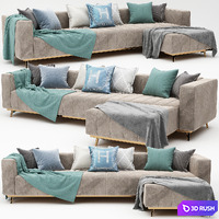 MODERN CORN SOFA 02 3D Model Vray