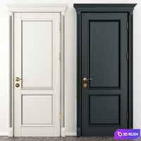 Elite door model 15 3D Model Vray