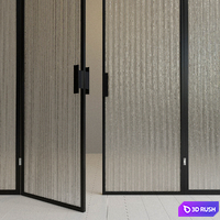 Glass partition. Door. 86 3D Model Vray, Corona