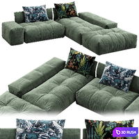 Saba Sofa PIXEL 3D Model Corona