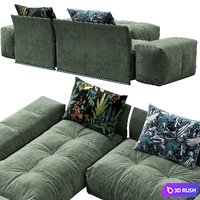 Saba Sofa PIXEL 3D Model Corona