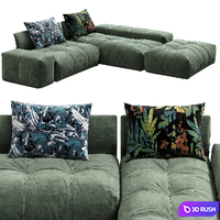 Saba Sofa PIXEL 3D Model Corona
