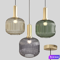 Scandinavian pendant lights 043 3D Model Vray, Corona
