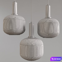 Scandinavian pendant lights 043 3D Model Vray, Corona
