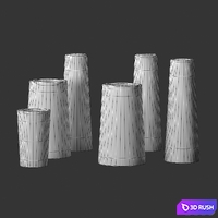 Foundations Marble Vases West Elm 3D Model Vray, Corona