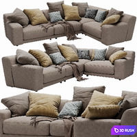 Blanche tutto sectional 3D Model Vray, Corona