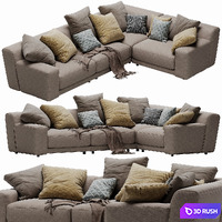 Blanche tutto sectional 3D Model Vray, Corona