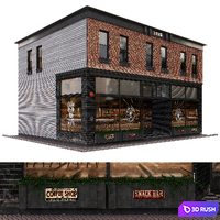 building03-cafe 3D Model Vray