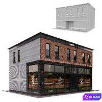 building03-cafe 3D Model Vray