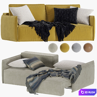 Sofa Oljen Happy Gray Loft 3D Model Corona
