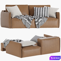 Sofa Oljen Happy Gray Loft 3D Model Corona