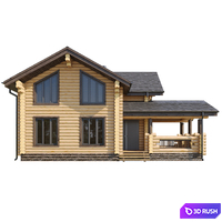 Log house 115 sq.m. 3D Model Corona