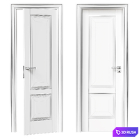 Interior door 3D Model Corona