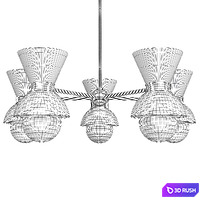 Mitzi Gillian Chandelier 3D Model Vray