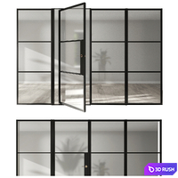 Pivot Doors by Smartsystems 3D Model Vray, Corona