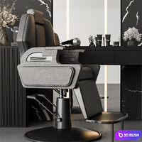 Beauty Salon Barber Shop 11 3D Model Vray, Corona