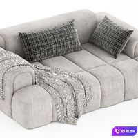 Contemporary Arm Sofa by Litfad Set 2 3D Model Vray, Corona