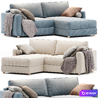 Corner Sofa Lilya 3D Model Corona