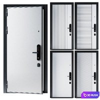 Guardian entrance door with electronic lock 3D Model Vray, Corona