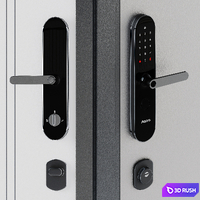 Guardian entrance door with electronic lock 3D Model Vray, Corona