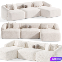 Sofa rinconera modular Sofia By Westwing 3D Model Corona