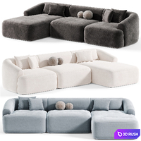Sofa rinconera modular Sofia By Westwing 3D Model Corona