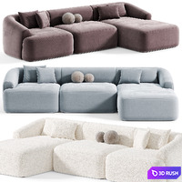 Sofa rinconera modular Sofia By Westwing 3D Model Corona