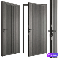 Modern Door Set 101 3D Model Vray, Corona