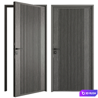 Modern Door Set 101 3D Model Vray, Corona