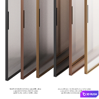 Sliding doors PIU 3D Model Corona