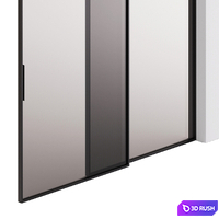 Sliding doors PIU 3D Model Corona