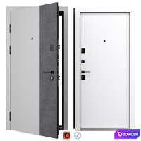 Entrance metal door F-120 (Rodos) 3D Model Vray, Corona