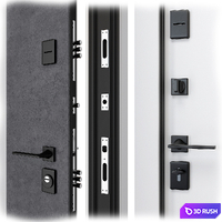 Entrance metal door F-120 (Rodos) 3D Model Vray, Corona