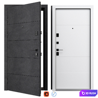Entrance metal door F-107 (Rodos) 3D Model Vray, Corona