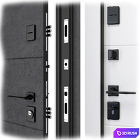 Entrance metal door F-107 (Rodos) 3D Model Vray, Corona