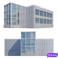 Modern Building 001 08 3D Model Vray, Corona